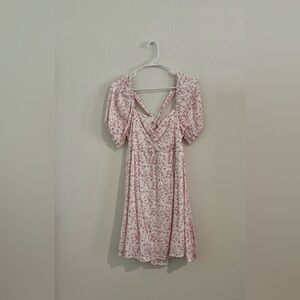 Trixxi Pink Floral Backless Dress